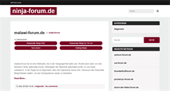 Desktop Screenshot of ninja-forum.de