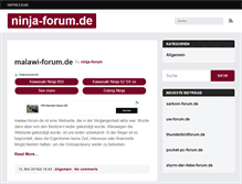 Tablet Screenshot of ninja-forum.de